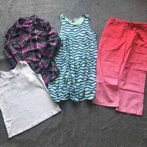 Girl Size XL 12 Clothing Lot 4x Pieces Bulk Summer Colorful Retro Cowgirl Preppy